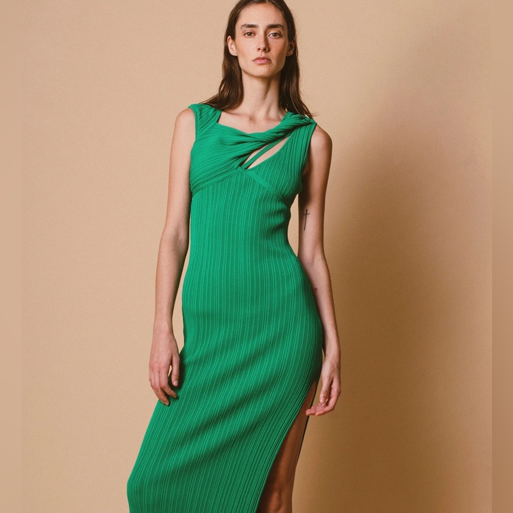 AKNVAS SEVRINNE DRESS GREEN
